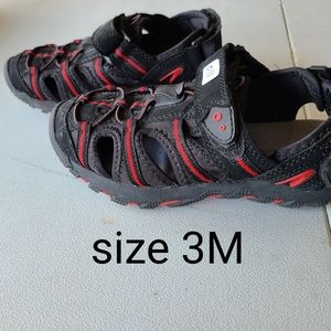 Boys black & red boys size 3M sandals